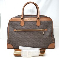 Michael Kors Large Travel Weekender Duffel Bag - Signature Logo PVC 