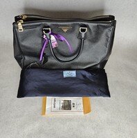Prada Saffiano Black Galleria Medium Tote Bag Purse Handbag 