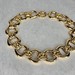 Vintage Givenchy Gold Tone Multi Link Etched Costume Necklace Choker 20 Inches 