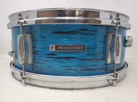 1960's 5"x14" Penncrest Snare Drum in Blue Tiger Pearl w/ Remo Heads