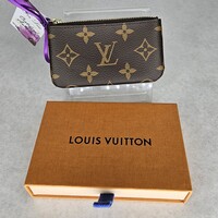 Louis Vuitton Monogram Canvas Key Cles Coin Pouch with Dustbag and Box 