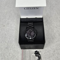 Citizen Eco-Drive Nighthawk WR 200 EB612 S078245 Black Wristwatch w Box