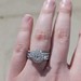  14KT White Gold Pear Diamond 3 Piece Wedding Ring Set 2.58TCW Size 7 