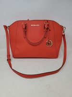 Michael Kors Ciara Large Satchel Bag - Mandarin