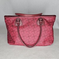 Celine Saluki Medium Red Tote Bag Handbag Purse 