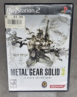 Sony Playstation PS2 Metal Gear Solid 3 Subsistence Video Game with Case