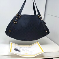 Gucci Abbey Shoulder Bag 130736 GG Handbag Monogram w/ Authenticity Certificate