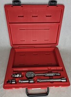 Snap-on 206AFSP 6 Pc 3/8" Drive Handle Extension Set with Case Missing 1 Piece