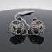 Betsey Johnson Panda Earrings Black Clear Green Crystal Ear Rings 