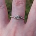 14K Rose Gold Ever Us Triangle Diamond Engagement Ring 5/8TCW Size 8.75