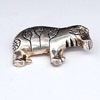 MMA Metropolitan Museum of Art Sterling Silver Hippo Brooch Charm