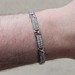 10KT White Gold 2.43TCW Diamond X Link Tennis Bracelet 7.5 Inches 6mm Wide