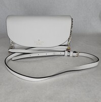 Kate Spade New York Kristi Flap Crossbody Handbag Purse Eggshell White