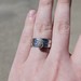  10K White Gold Diamond Halo Wedding Ring Set Bands Unsoldered Size 6.75 
