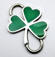  Silver Shamrock Pendant - .925 Sterling Silver 4.10gms - The Irish Blessing