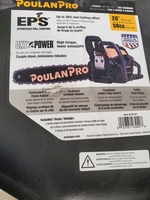 NEW - Poulan Pro 20 inch Chainsaw, 50cc 2-Cycle Gas Chainsaw, PR5020, Black