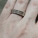  JAI by John Hardy 925 Sterling Silver 3 Row Box Chain Band Ring 4.1 Gram Size 9