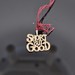 14K Yellow Gold Saying Pendant Short But Good Charm 0.40g 8x12mm