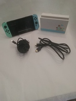 Nintendo Switch, Animal-Crossing Version, with HDMI, Power Cord, and themed dock