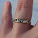 10K Yellow Gold 1/2TCW Diamond Channel Set Band Wedding Ring Size 7.25