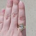14KT Yellow Gold 1.24CT Oval Diamond Large Bypass Engagement Ring Size 9.5 