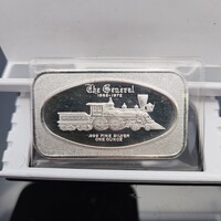 Madison Mint The General Train 1862-1972 .999 Fine Silver One Troy Ounce Bar 