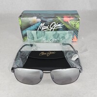 New Open Box Maui Jim Onipa'a AF MJ 651-02 Sunglasses With Soft Case 