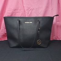 Michael Kors Tote w/ Gold Accents - Black