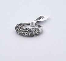 14K White Gold Pave Diamond Cluster Ring Band .80TCW 3.1 Grams Size 8 